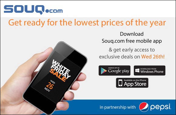 WHITE FRIDAY 2014: Souq.com announces its deals, and launches sales preview on mobile app today