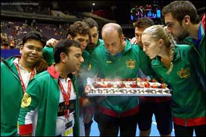 Musafir.com UAE Royals celebrate 43rd UAE National Day during the Singapore leg of the Coca-Cola International Tennis Premier League presented by Qatar Airways