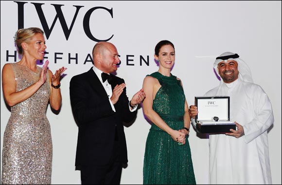 Emily blunt presents IWC Filmmaker Award to Abdullah Boushahri