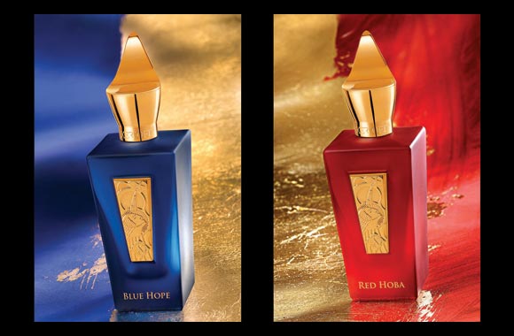 Xerjoff's Red Hoba and Blue Hope, an interplay of deep and opposite emotions, launched exclusively at Paris Gallery