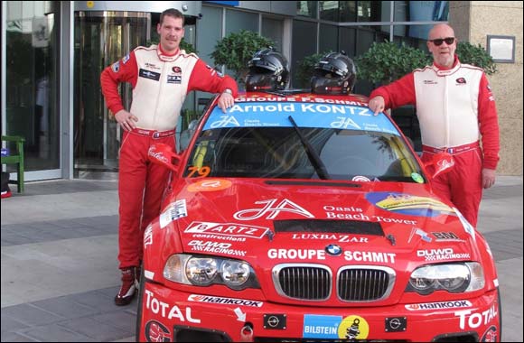 DUWO racing team attract spectators and onlookers at JA Oasis Beach Tower in JBR