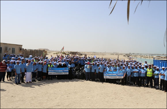 Imdaad participates in DP World's coastal clean-up activity in celebration of Gulf Environment Week