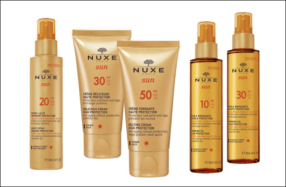 NUXE launches NUXE Sun®, their first sun care line that teams ideal protection with total glamour!