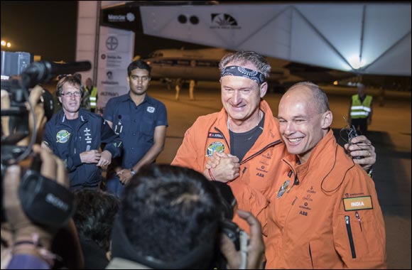Solar Impulse 2 Lands in Varanasi India