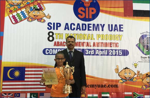 Venkatesan Sundar a ten year old bagged the first ever sip outstanding student of the year by SIP Academy UAE