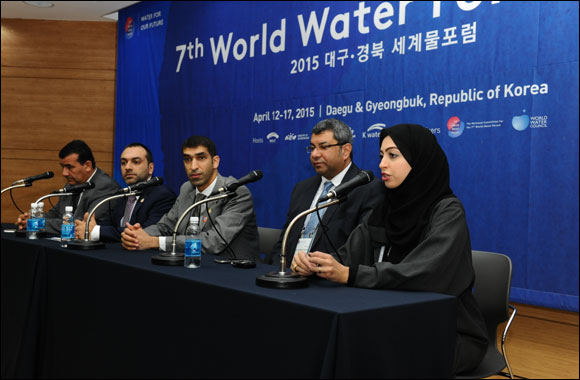 UAE Delegation Briefs International Media on Country's Water Initiatives at 7th World Water Forum