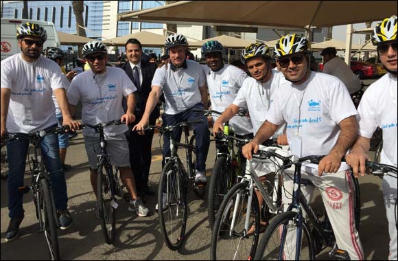 Rosewood Jeddah and Jeddah Autism Center host �Light it up Blue' Cycle Event