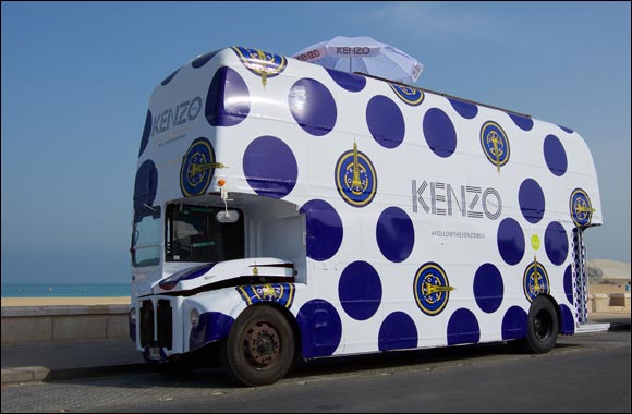 KENZO fashion bus hits the streets of Dubai!