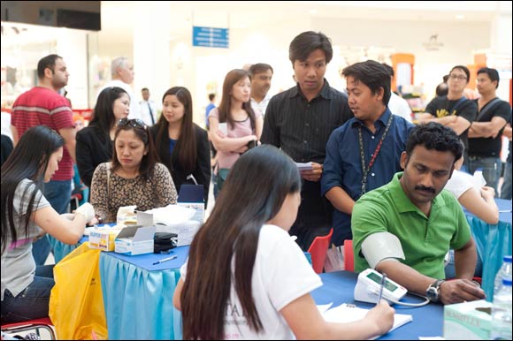 Al Ahli Holding Group's Dubai Outlet Mall offers free health checkups for the shoppers