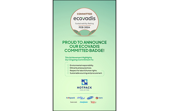 Hotpack Global bags EcoVadis �Committed� badge; reinforces commitment to sustainability