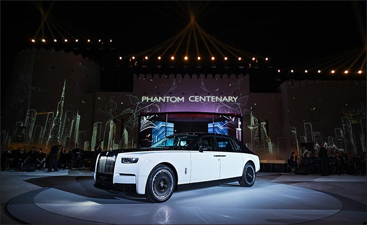 Rolls-royce motor cars dubai unveils phantom centenary private collection