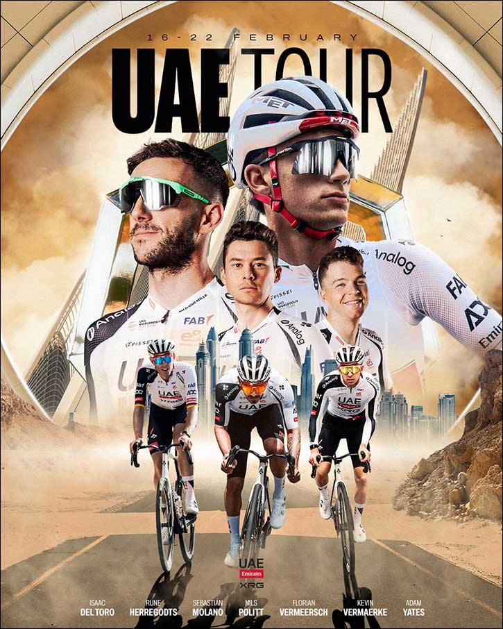 UAE Team Emirates-XRG Return to Home Roads for the 2026 UAE Tour
